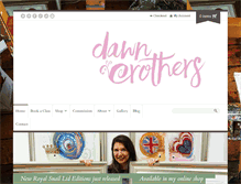 Tablet Screenshot of dawncrothers.com